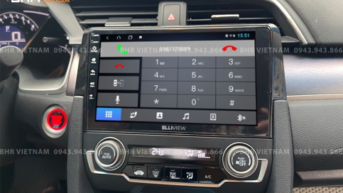 Màn hình DVD Android liền camera 360 xe Honda Civic 2017 - nay | Elliview S4 Deluxe 